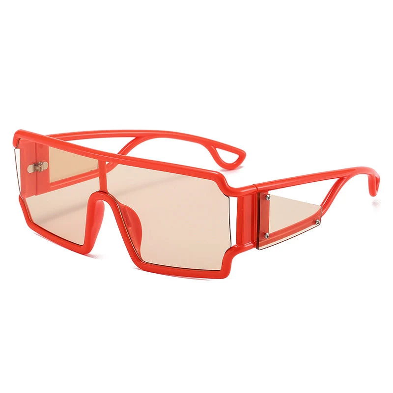 Dame moderne sports-solbriller med beskyttende ramme og trendy design Luvikno