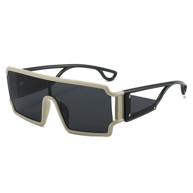 Dame moderne sports-solbriller med beskyttende ramme og trendy design Luvikno