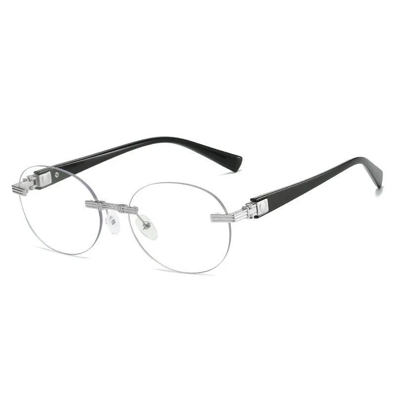 Dame motefull solbrille med gjennomsiktig ramme og fleksibel nesestøtte Luvikno