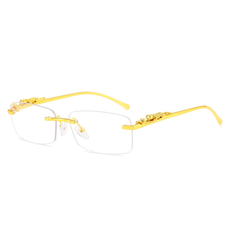 Dame moteriktig solbrille med kunstneriske utsmykninger Luvikno