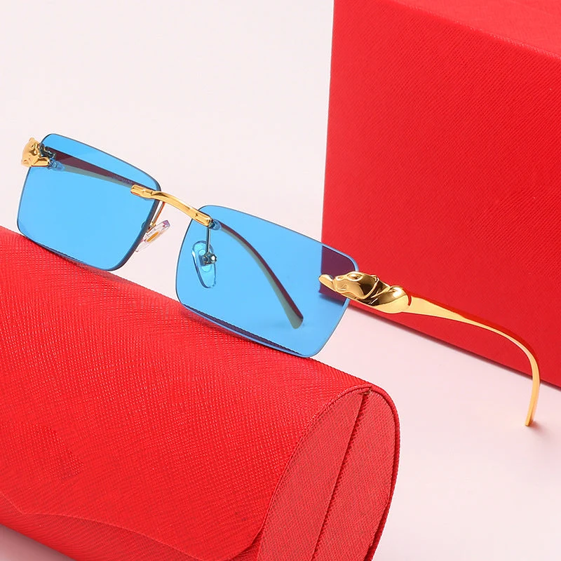 Dame moteriktig solbrille med elegant metallramme og innovative linser Luvikno