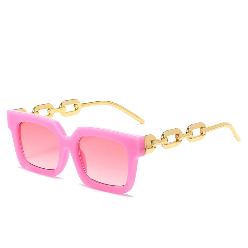 Dame moteriss solbrille med unikt kjedeelement Luvikno