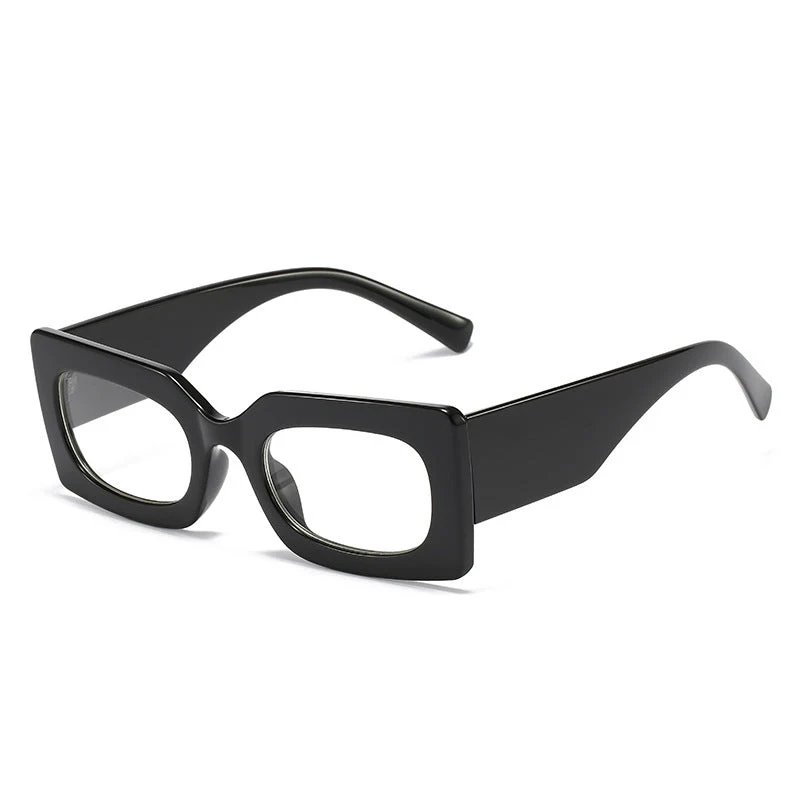 Dame modische solbrille i kantet design Luvikno