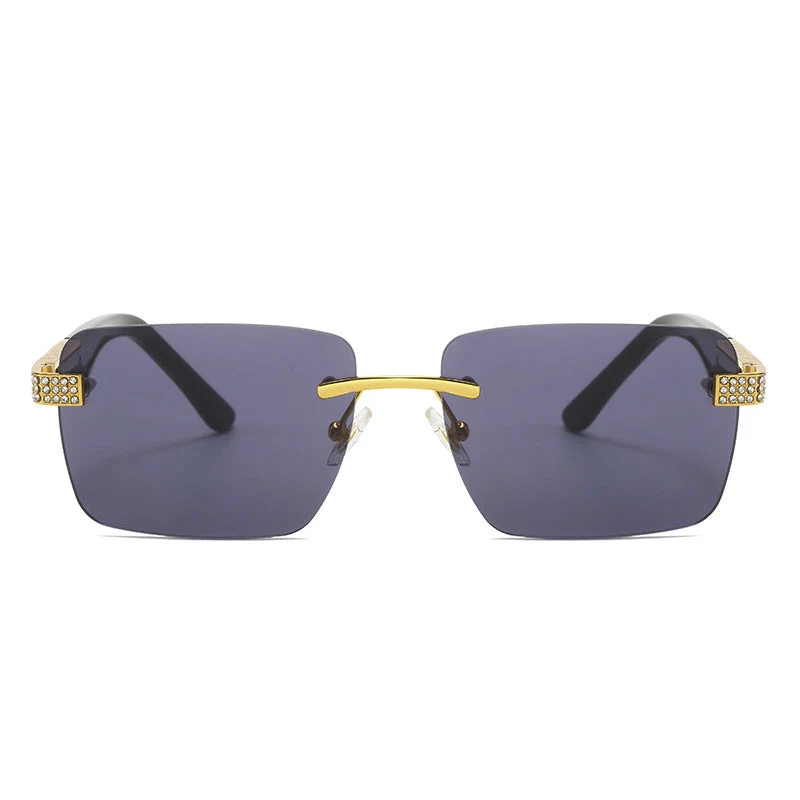 Dame fashion solbriller i elegant kvadratisk design Luvikno