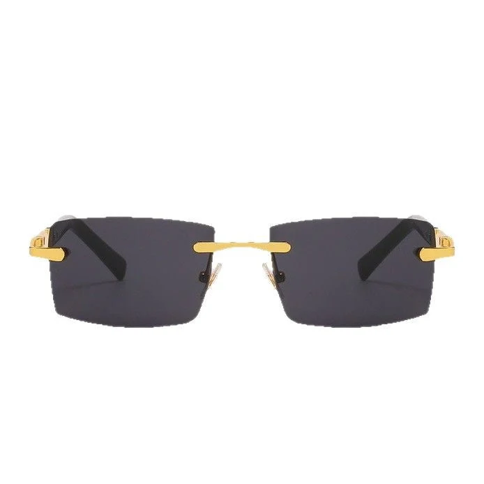 Damer moteriktig rektangulær solbrille Luvikno