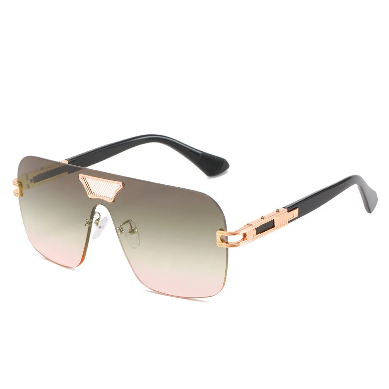 Damer moterik oversized solbriller med spesialramme og UV-beskyttelse Luvikno