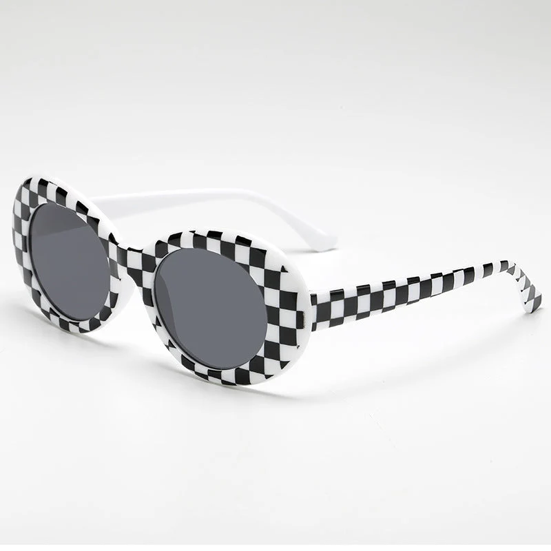 Damer fashionable oval solbriller Luvikno