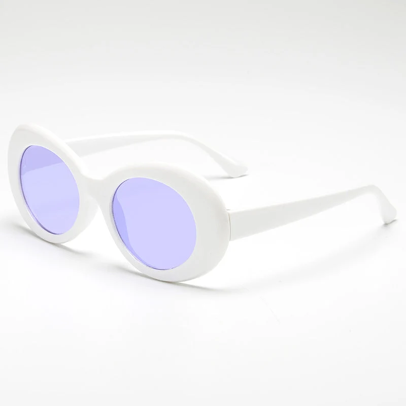 Damer fashionable oval solbriller Luvikno