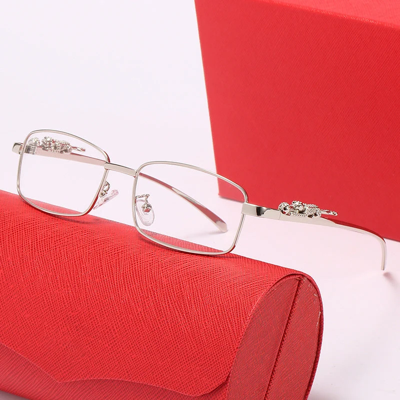 Dame modische Korrektionsbrille mit feinen Verzierungen Luvikno
