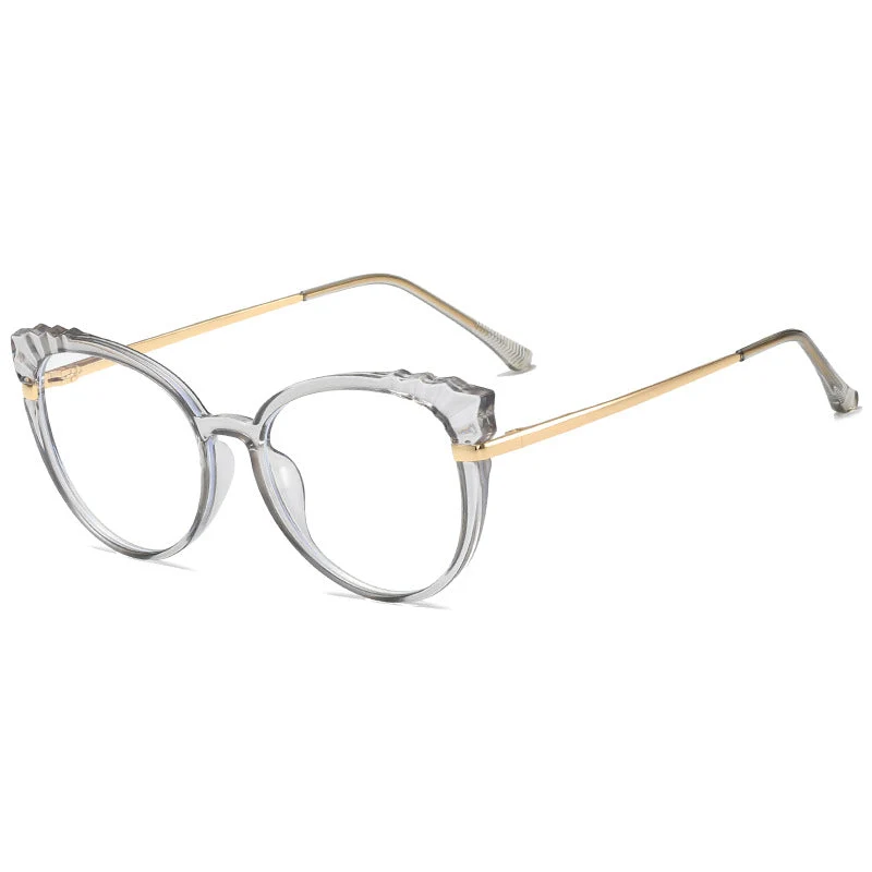 Dame moteriktig brille i elegant cat-eye-stil Luvikno