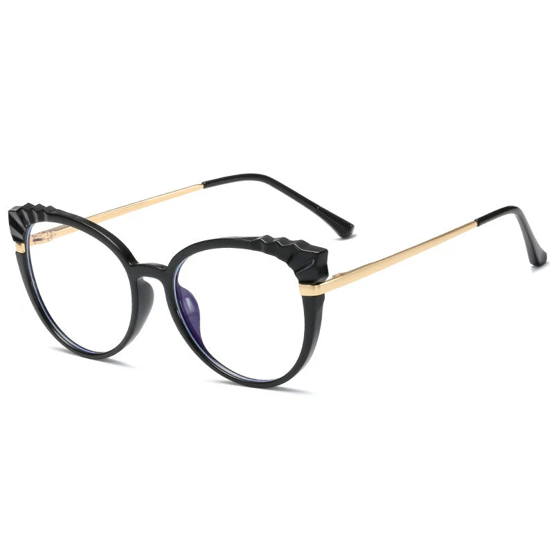 Dame moteriktig brille i elegant cat-eye-stil Luvikno