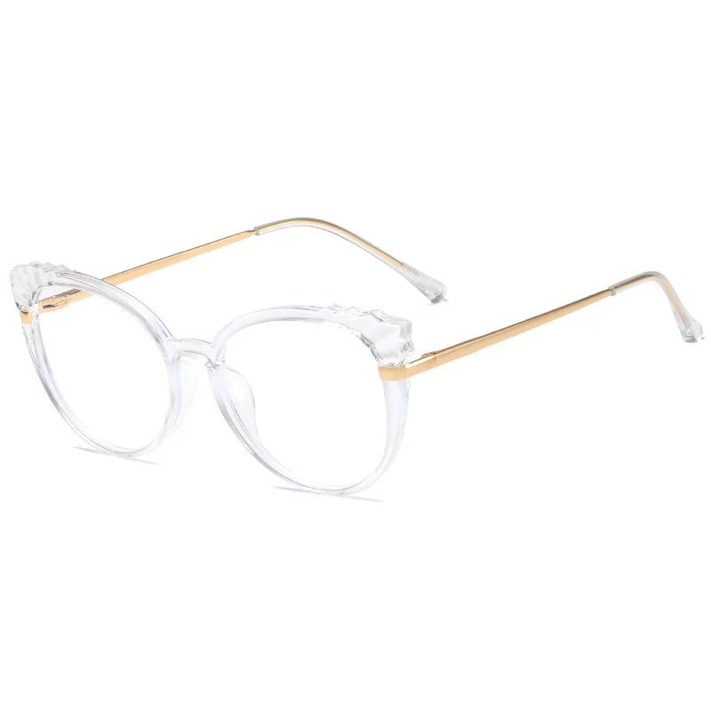 Dame moteriktig brille i elegant cat-eye-stil Luvikno