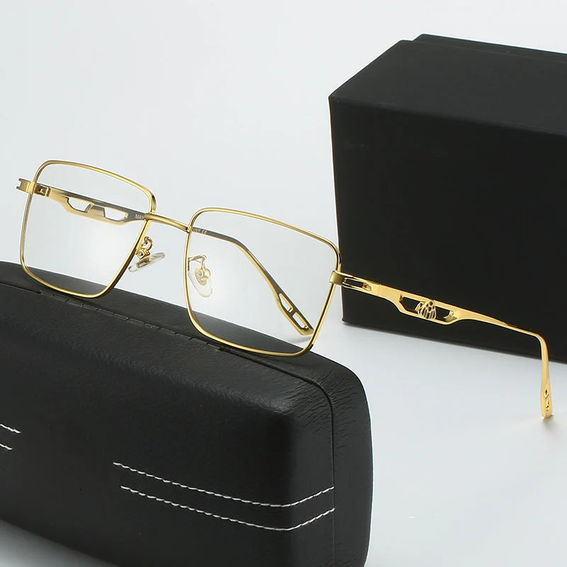Dame luksus solbrille med markant geometrisk ramme og polarisert glass Luvikno