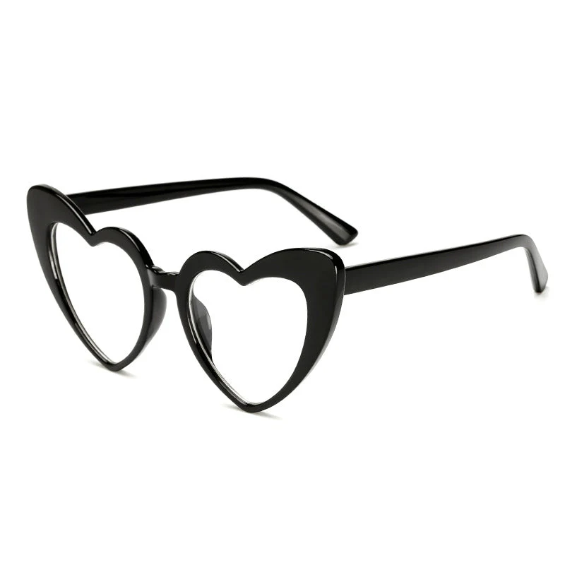 Dame hjerteformede solbriller i trendy design Luvikno
