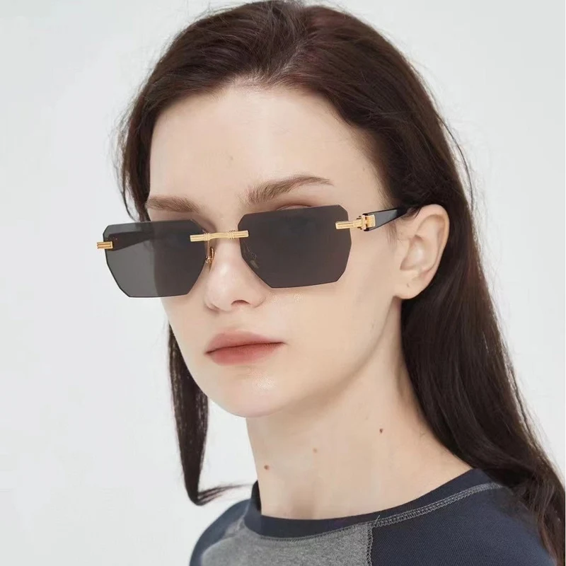 Dame Geometrisk Solbrille Luvikno