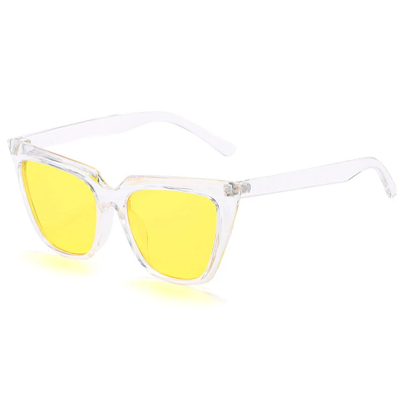 Damer Geometrisk Oversized Solbrille Luvikno