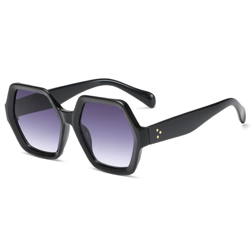 Dame geometrisk lesebrille i markant bikakestruktur-design Luvikno