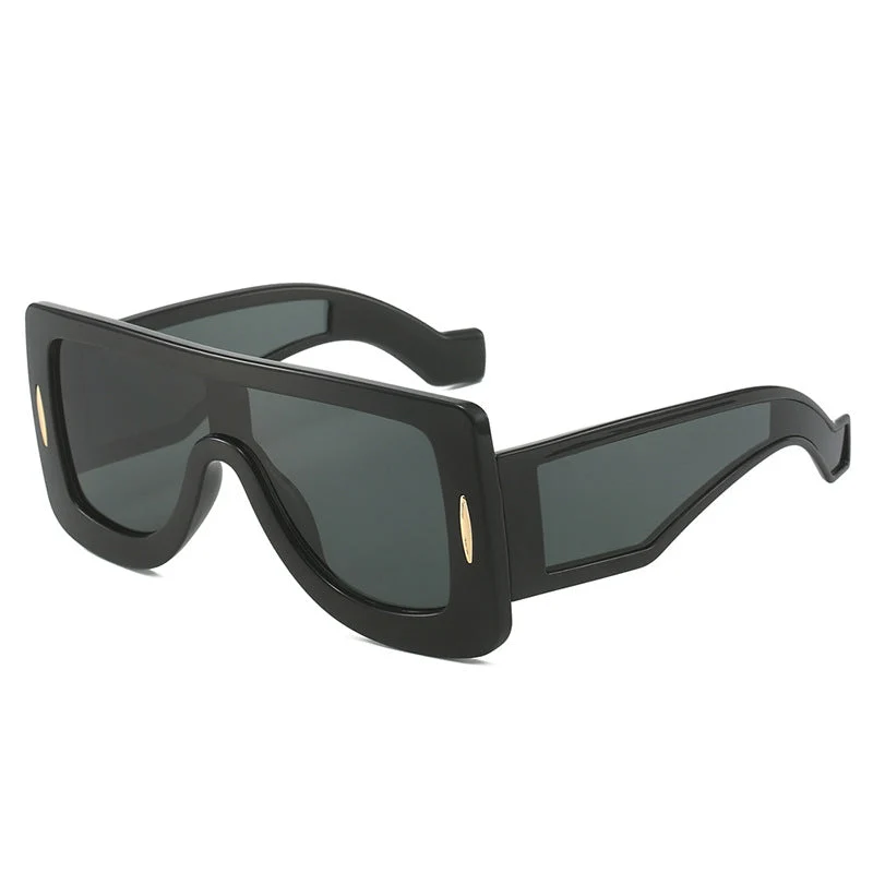 Damer futuristiske oversized solbriller Luvikno