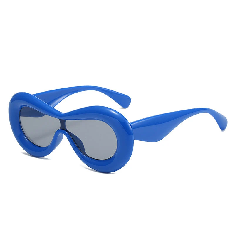 Damer futuristisk øyemaske solbrille Luvikno