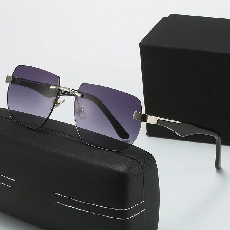 Dame Fashion-solbriller i moderne geometrisk design Luvikno