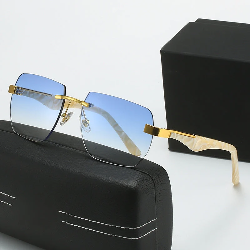 Dame Fashion-solbriller i moderne geometrisk design Luvikno