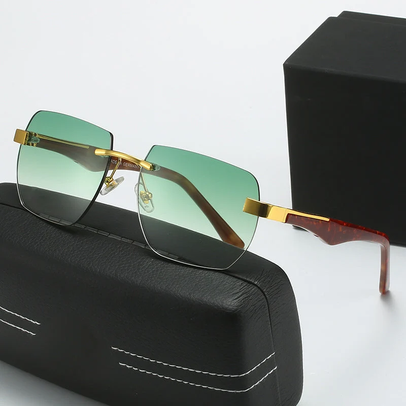Dame Fashion-solbriller i moderne geometrisk design Luvikno
