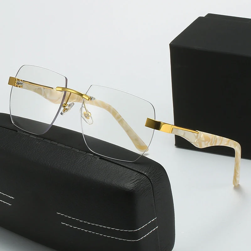 Dame Fashion-solbriller i moderne geometrisk design Luvikno