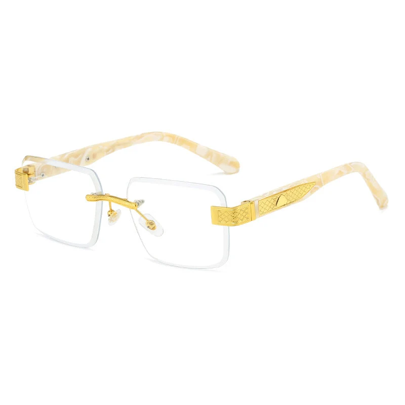 Damer elegant solbrille med luksuriøs, glitrende ramme Luvikno