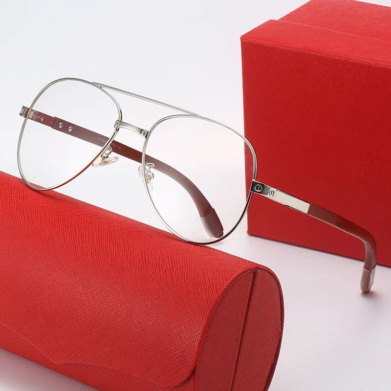 Dame elegant pilot solbrille med fin metallramme og UV-beskyttelse Luvikno