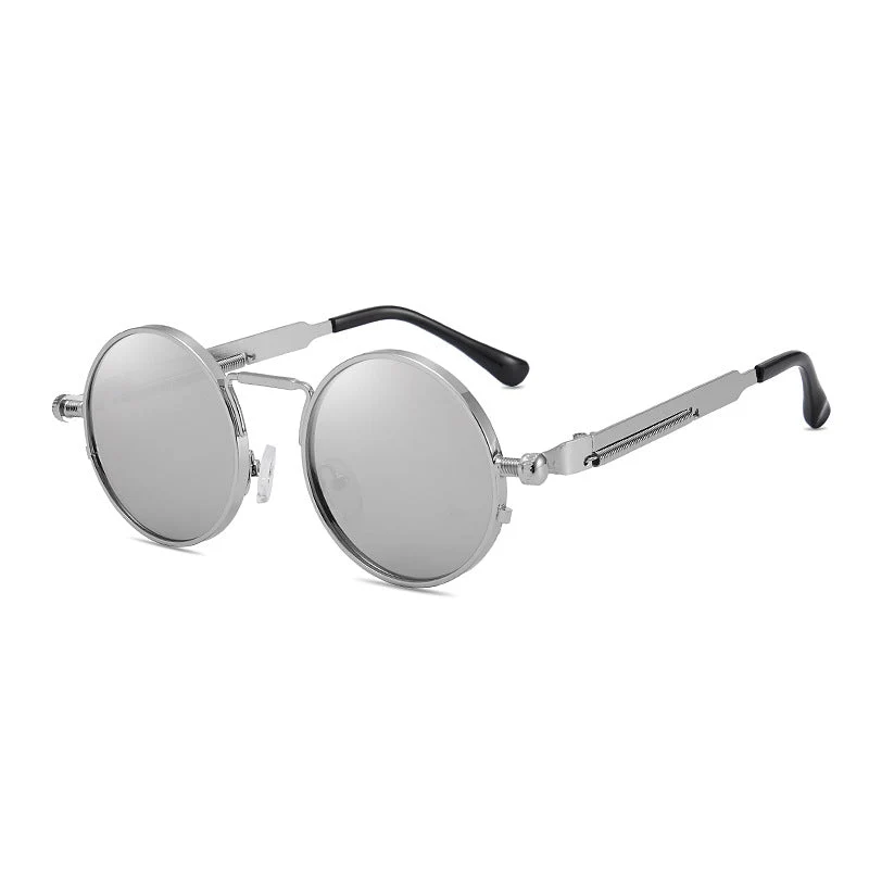 Dame elegant rund metallbrille Luvikno