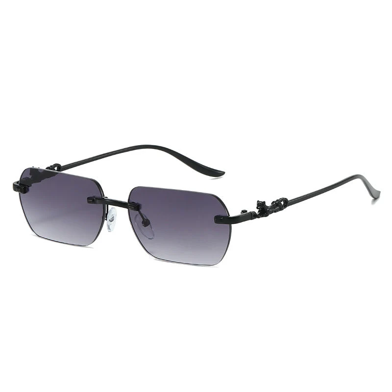 Damer elegant halvmellomrammebrille med dekorative detaljer Luvikno