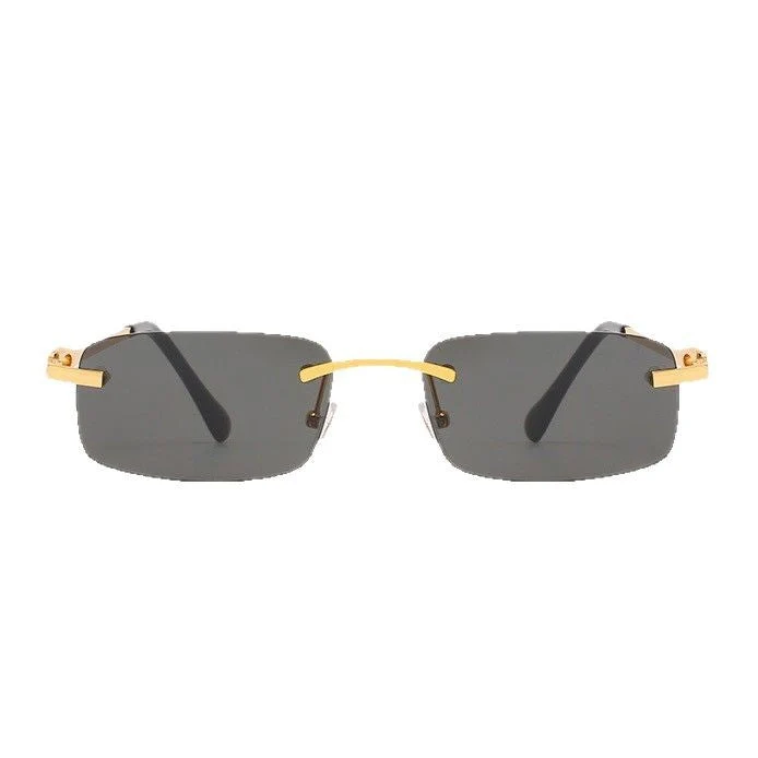 Dame elegant halvrammebrille med komfortable nesepads Luvikno
