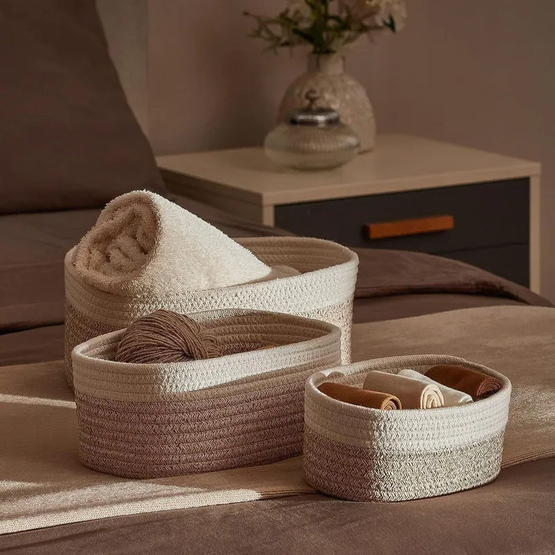 Dame Elegant oppbevaringskurvsett med praktisk design Luvikno
