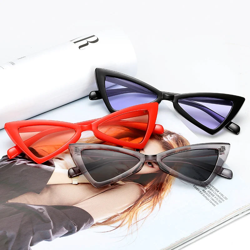 Dame Cat-Eye solbriller med ultralett ramme og polariserte linser Luvikno
