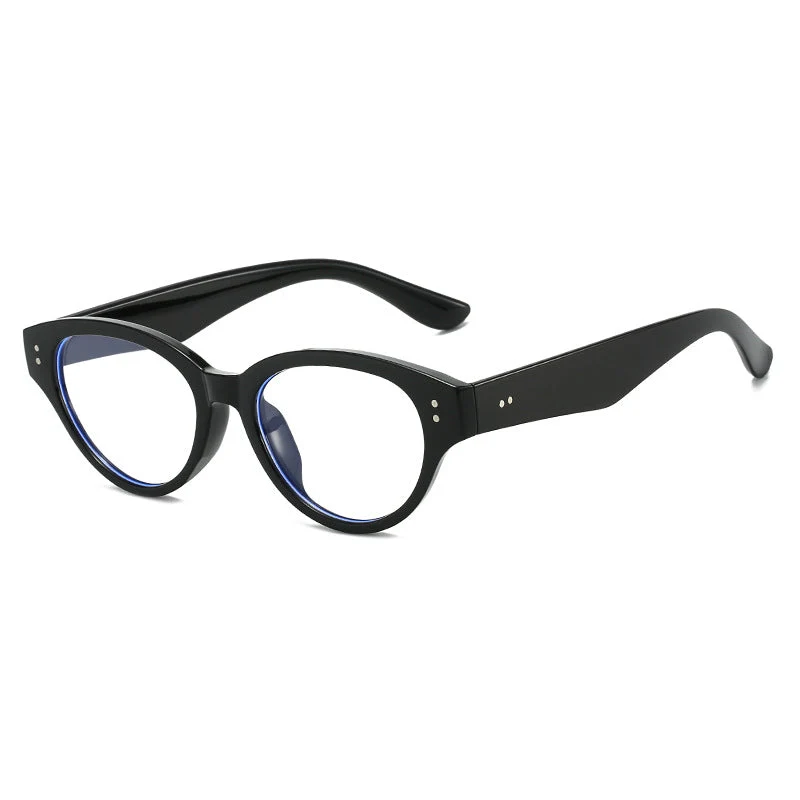 Dame Cat-Eye solbriller med retro-inspirert rammestruktur Luvikno
