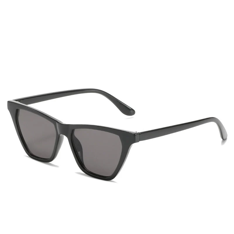 Dame Cat-Eye solbriller med innovativ, gjennomsiktig ramme Luvikno