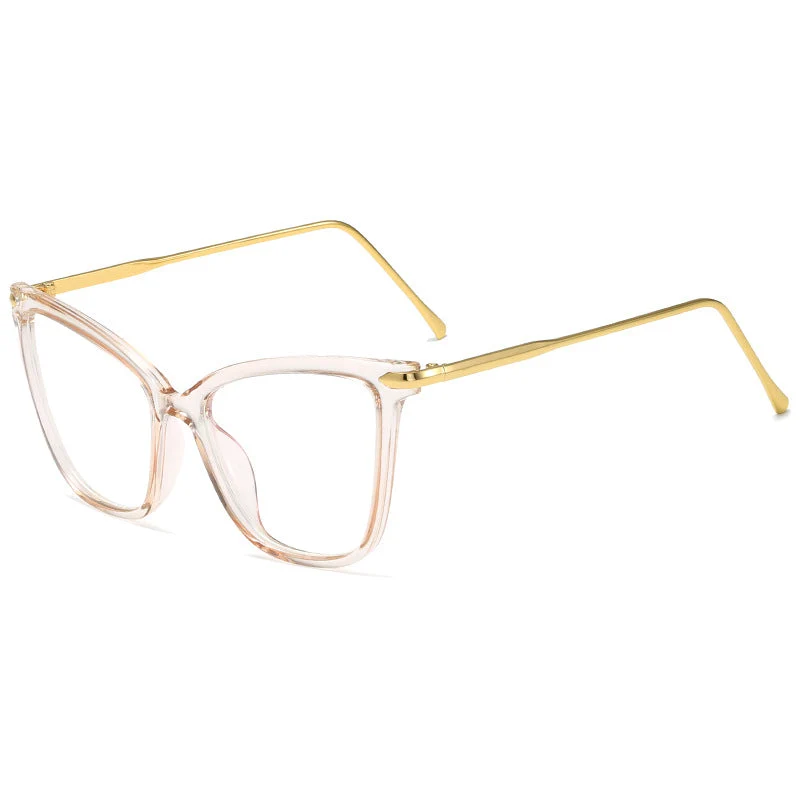 Dame Cat-Eye Briller med filigran metallramme Luvikno
