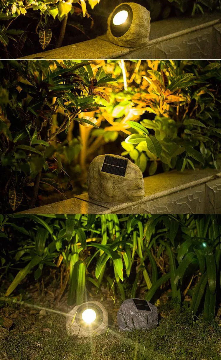 Rocky Glow - Elegant Solar Lampe for Utendørs | Luvikno