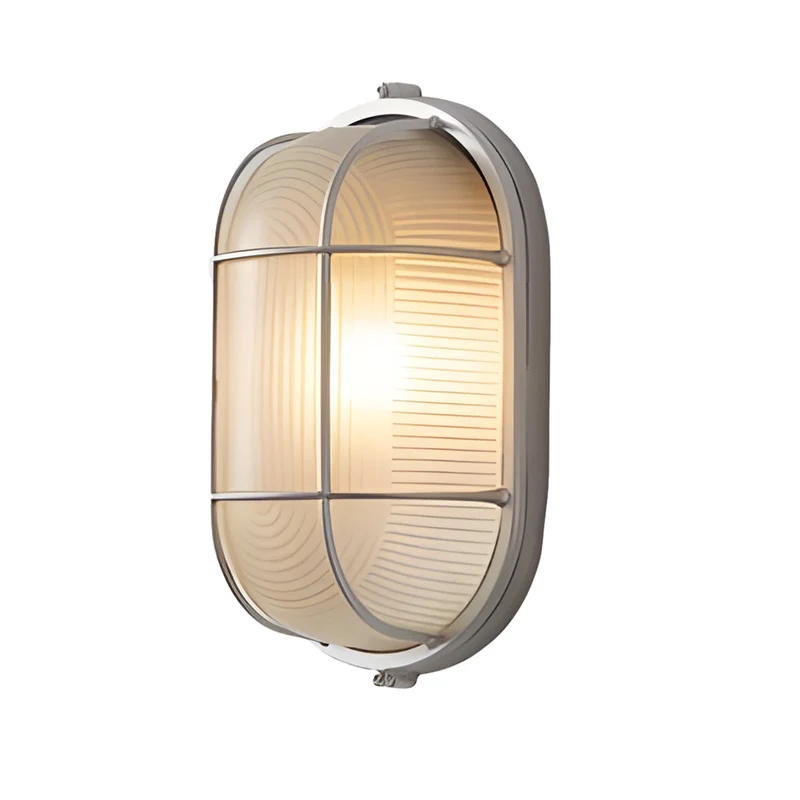 RetroGlow – Industriell Vegglampe for Utebruk | Luvikno