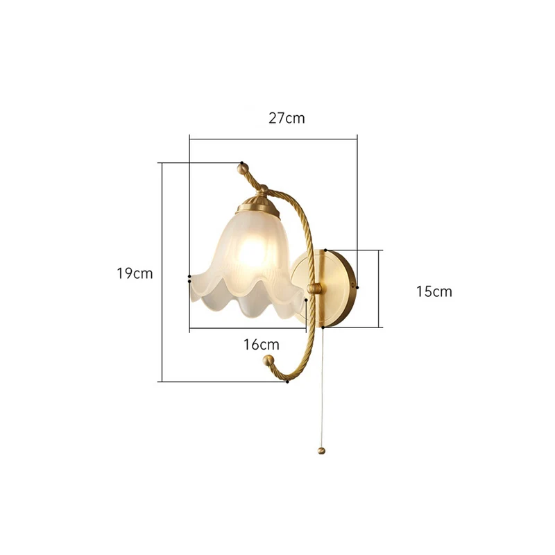 VintageGlow – Retro Glass Wall Light for Atmosphere | Luvikno