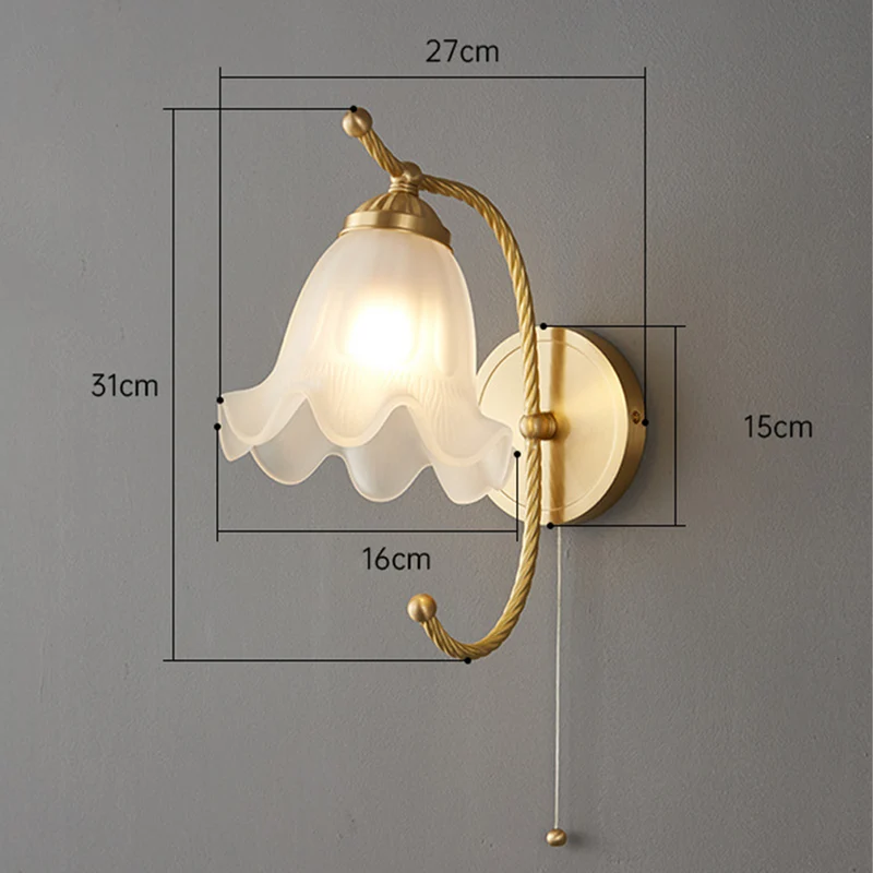 VintageGlow – Retro Glass Wall Light for Atmosphere | Luvikno