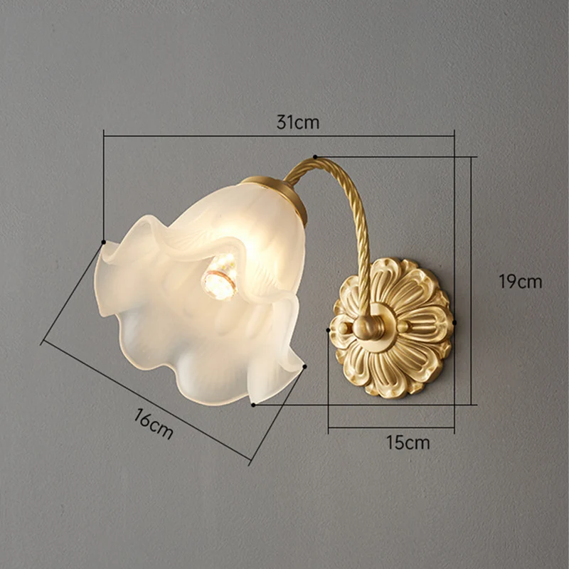 VintageGlow – Retro Glass Wall Light for Atmosphere | Luvikno