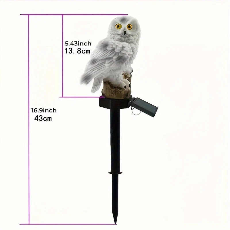 SolarOwl - Moderne LED Hage Lampe med Unik Design | Luvikno