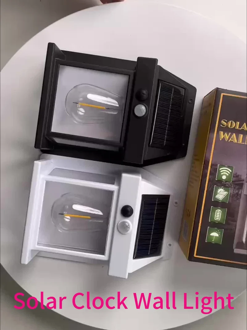 SolarGlow Vegglampe - Solenergi Bevegelsessensor LED | Luvikno