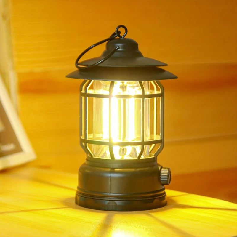 RetroGlow Lampe – Dimmbar Oppladbar LED Utendørsbelysning | Luvikno