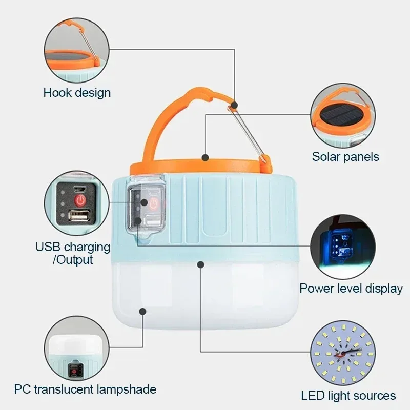 Oppladbar Camping Lantern | Luvikno