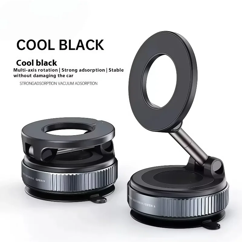 Magnetisk Telefonholder | Med Vakuum Sugekop | 360° Justerbar | Luvikno