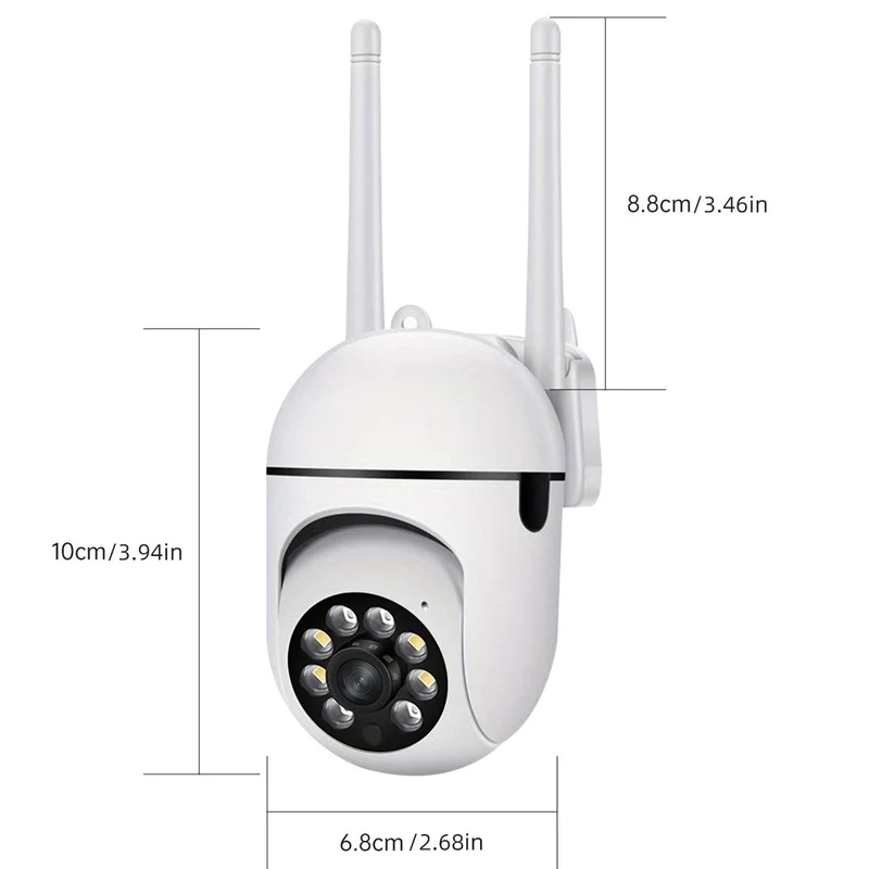 WLAN Overvåkningskamera 2.4 GHz PTZ | Luvikno