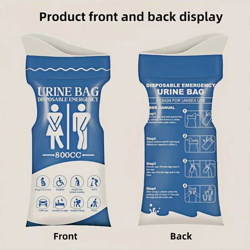 Engangs urinpose 800 ml for bil og reise | Luvikno