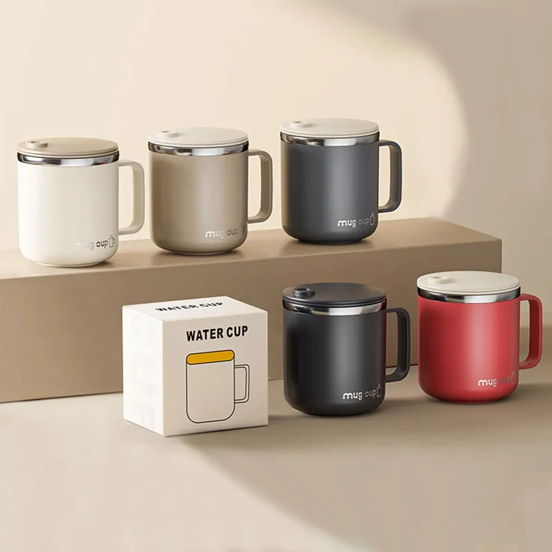 Isolert rustfritt stål kaffekopp med lokk | Luvikno